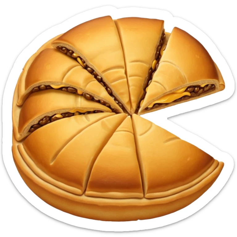 Panzerotto is a classic Italian street food from southern Italy. Best described as a folded pizza, fried until crispy golden brown, with a rich filling on the inside. It is a half moon shape sticker