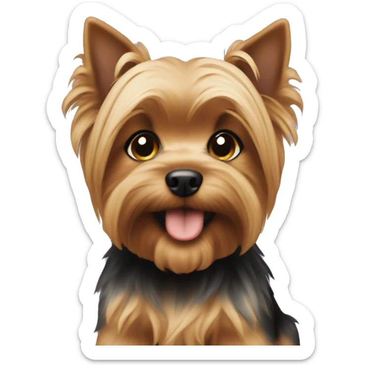 Yorky puppy sticker