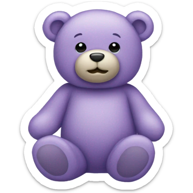Lavender teddy bear  sticker