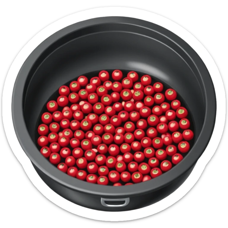 Un tamis avec des trous pour séparer les épicarpes des baies de sichuan des graines noires sticker