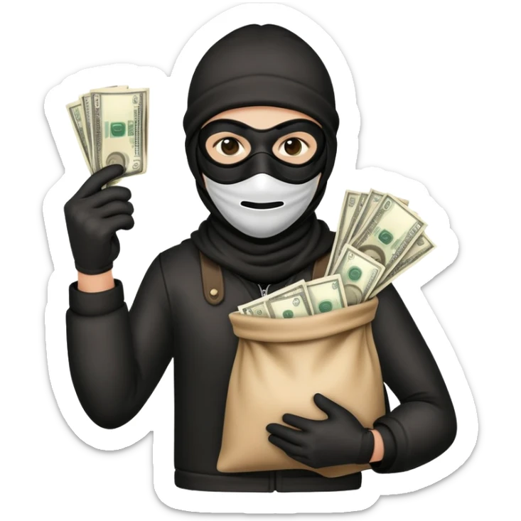 Robber sticker