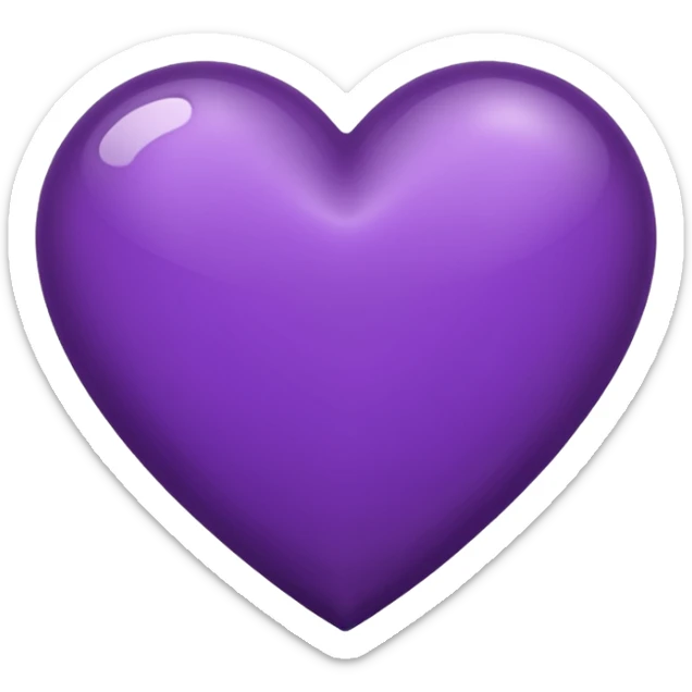 Dark purple herat sticker