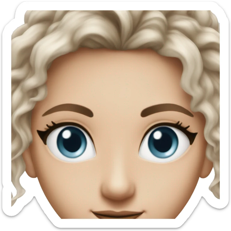 Detailed portrait Caucasian Hot Brume Victoria secret beautiful realistic sticker