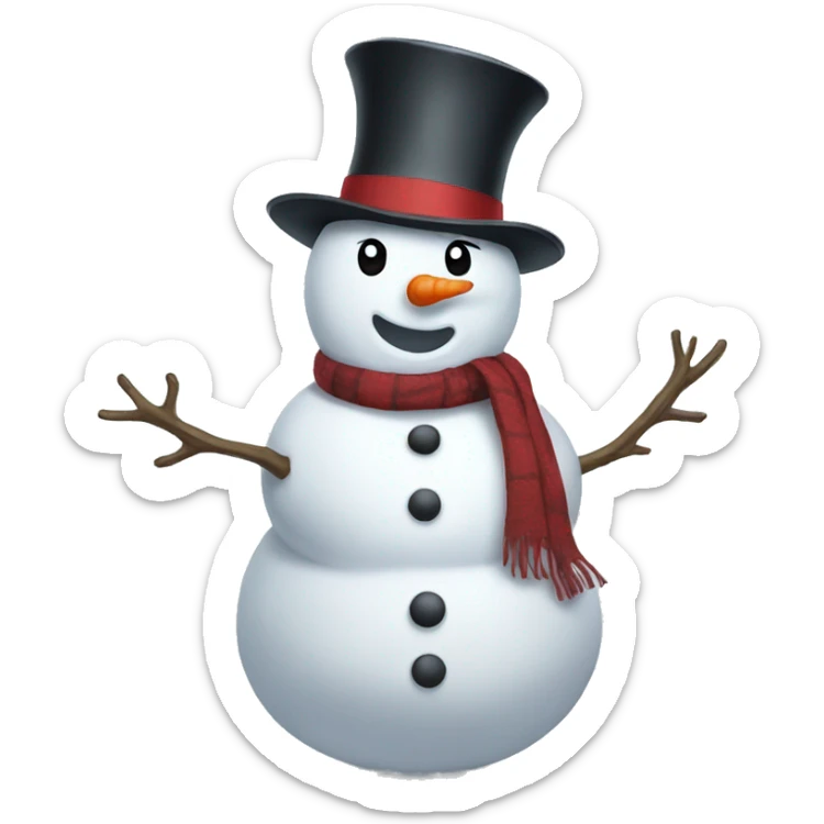 snowman sticker