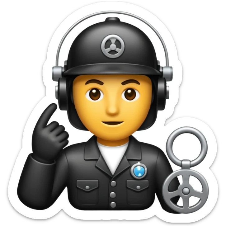 crea un emoji di un otturatore sticker