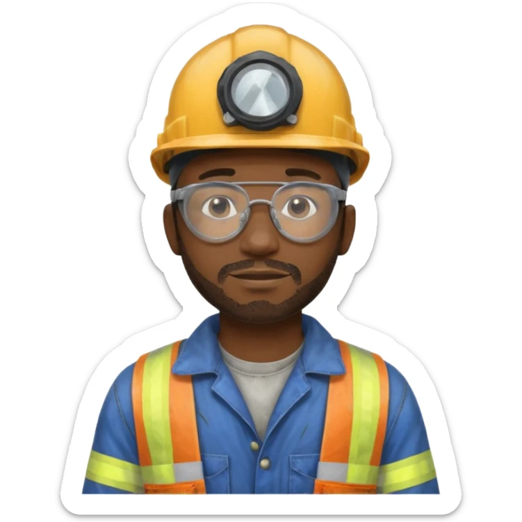 🖤🧑🏾‍🏭 sticker