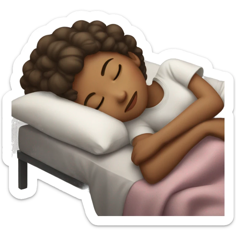 Girl sleeping sticker