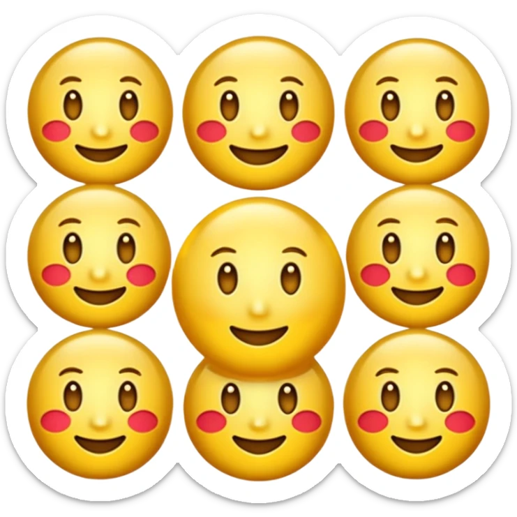 create a golden gold emoji  the most attractive any one or all of them ill choose it should be fully golden sticker