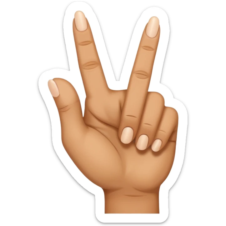 i want to create simple enoji for whatsapp the amojy of hand with the middle finger down sticker