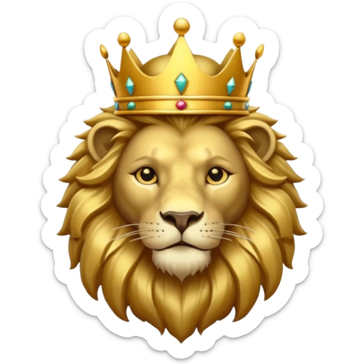  The logo features a crowned lion, The lion's crown signifies the team's aspiration to be the champions of the IPL, conveying a sense of royalty and excellence. The gold color symbolizes prestige and success, while the red background represents energy and passion.  sticker