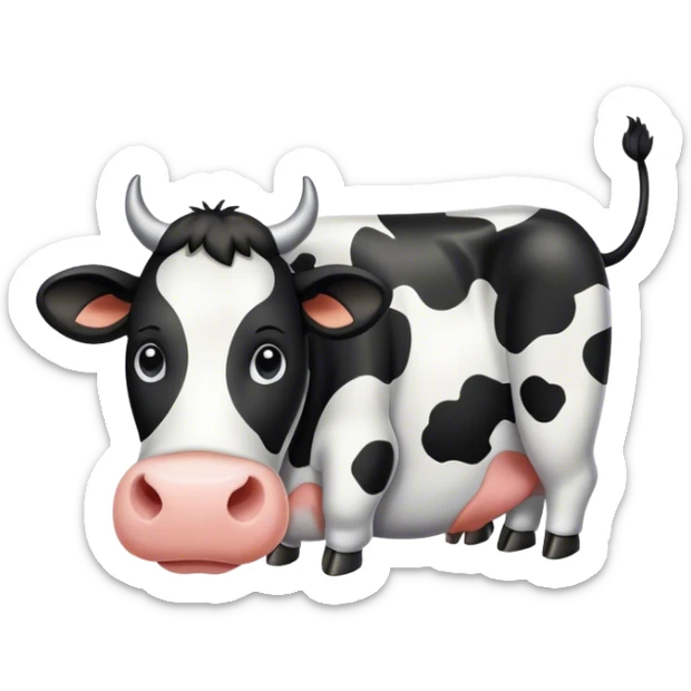 Cow sticker