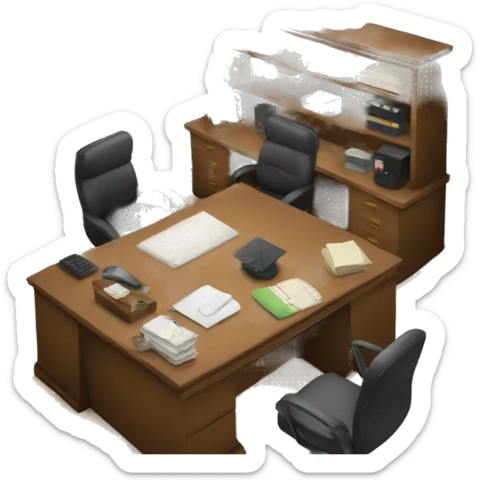 desk office sticker