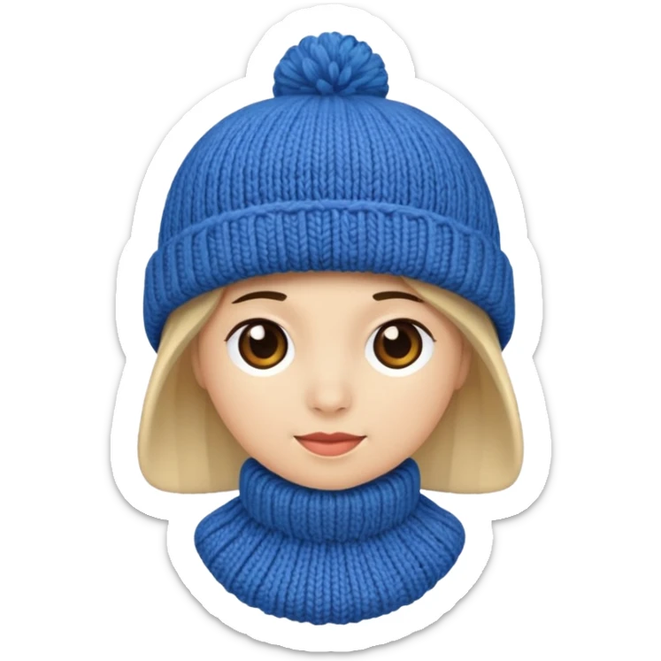 Blue hat  sticker
