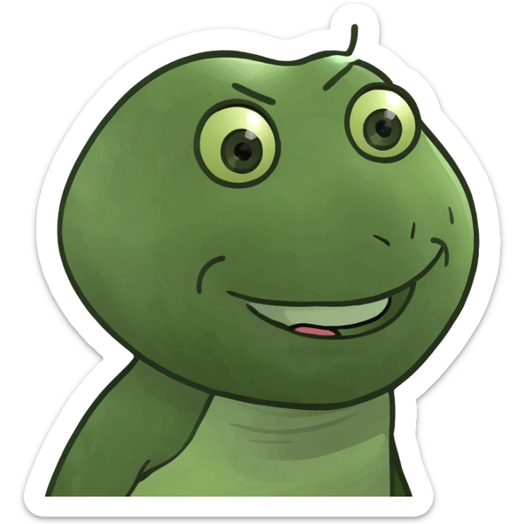 A wide face, radiant with joy, like the younger saint in a fresco sticker