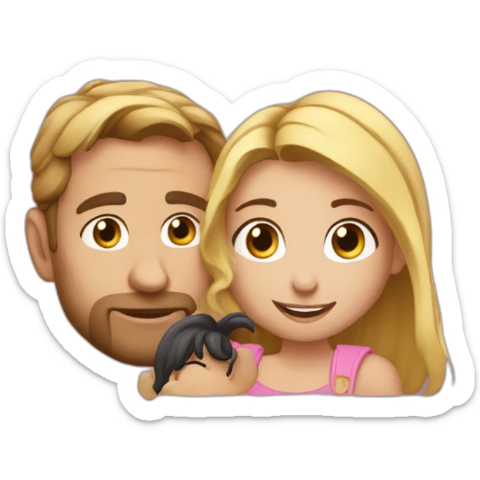 norman fait des videos avec une petite fille sticker