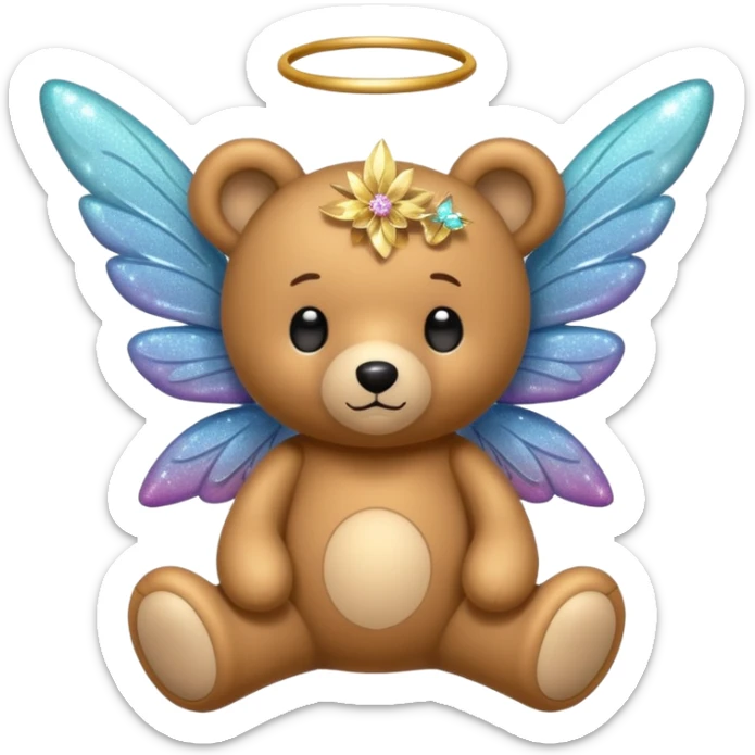 Fairy teddy sticker