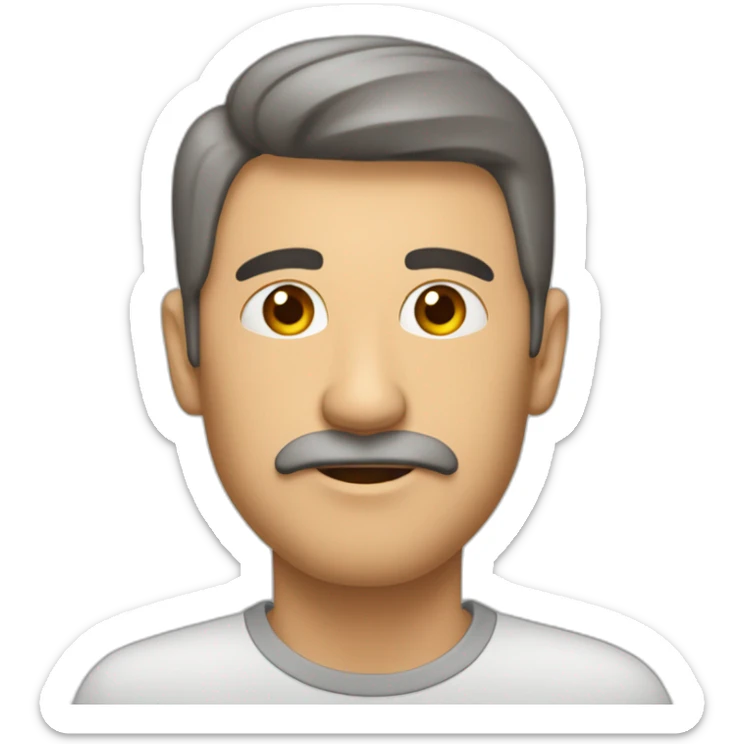 Hombre-enfadado-mediana-edad-vagabundo-calvo-cicatriz-en-cabeza sticker