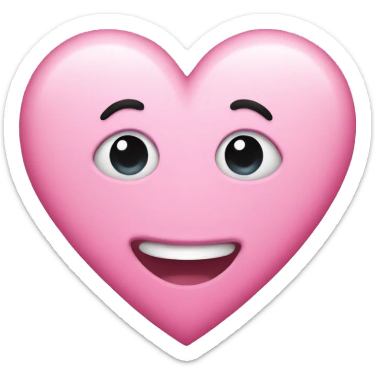 pink heart sticker
