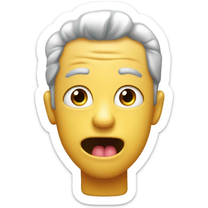 Eyes pop out of head tongue rolls out of mouth awoooooga!!! sticker