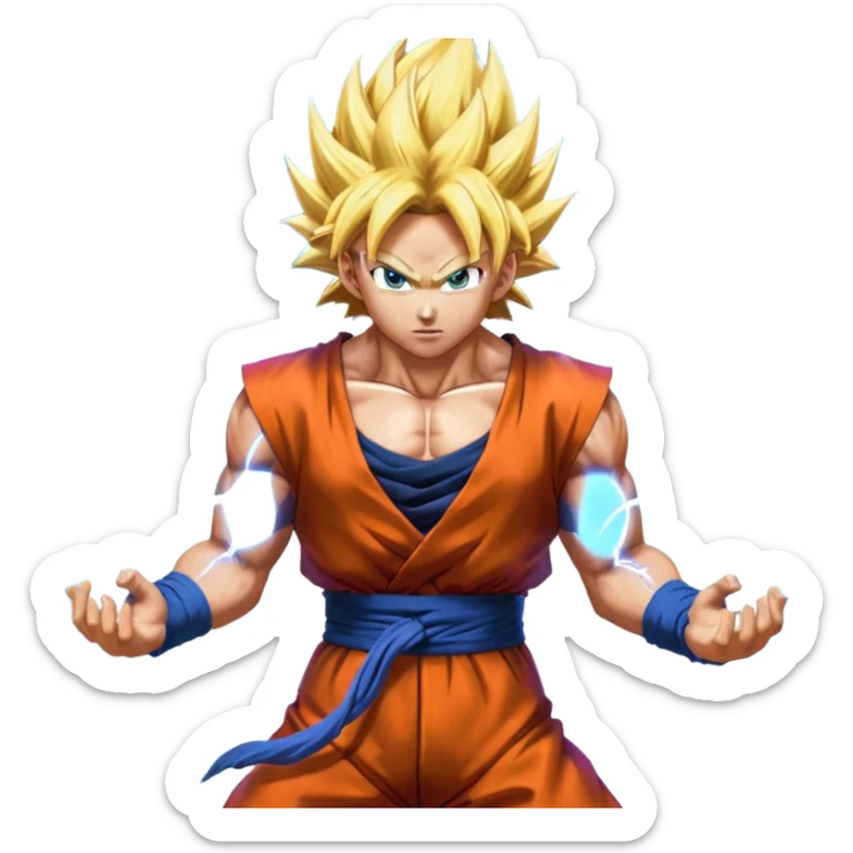 Goku super sayian ssj1,ssj2,ssj3,ssj4,ssj god,ssj blue, ssjblue kaioken, ultra instinct sticker