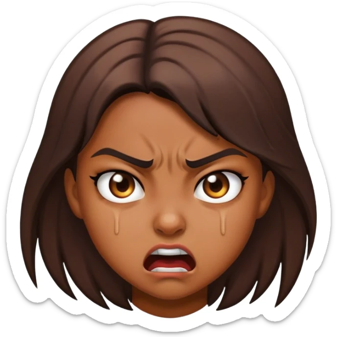 generate angry girl sticker