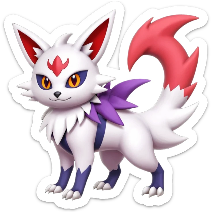 Noibat-Zangoose-Nargacuga-Litten-Torracat-fusion-Fakemon-Pokémon-creature  sticker