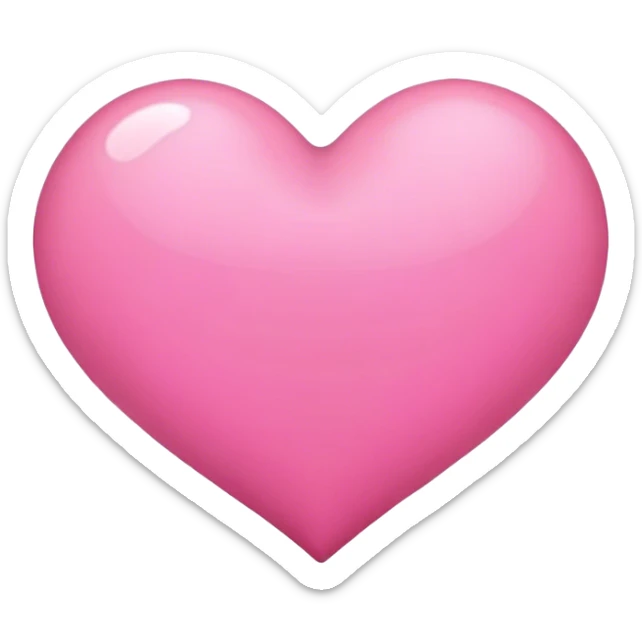 Pink heart sticker