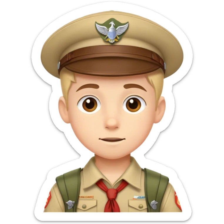 A scout boy sticker