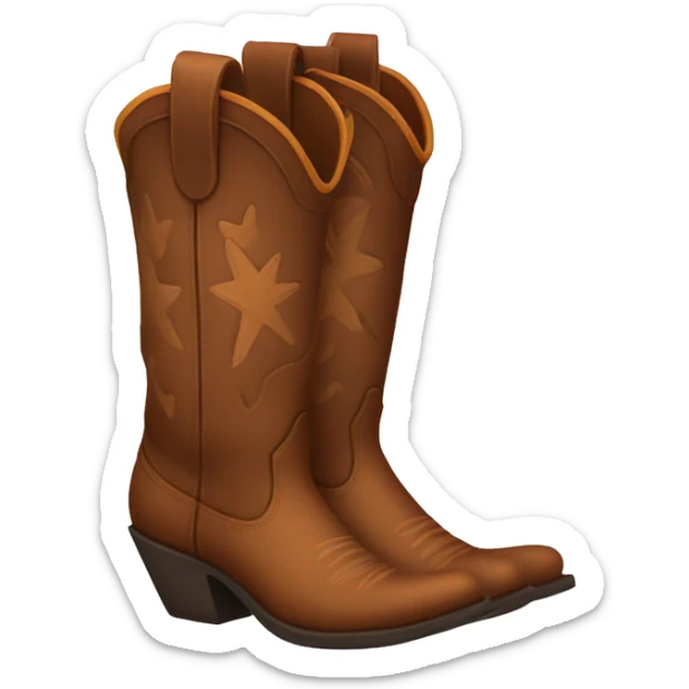 cowgirl boots sticker