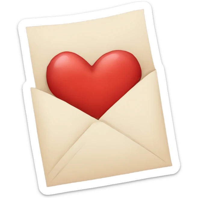 Love letter sticker
