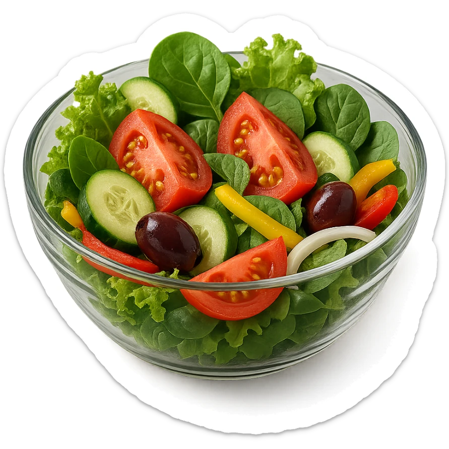 BOWL DI INSALATA,  iperrealistico 4k sticker