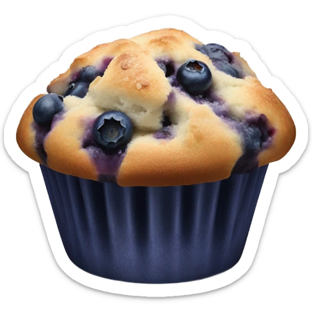 Blueberry muffin sticker