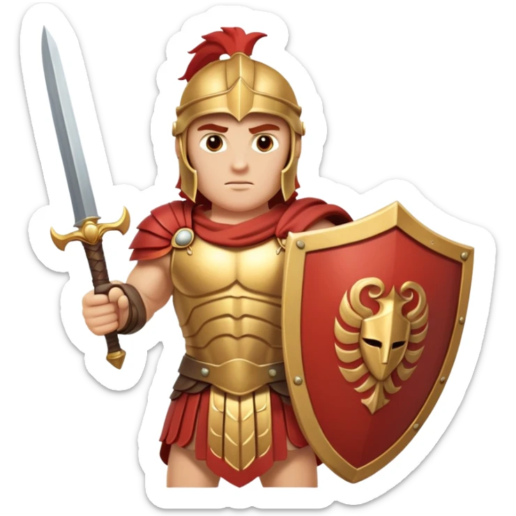 Achilles was the Greeks' finest warrior during the Trojan War. His mother, the nymph Thetis, dipped him in the River Styx to make him invulnerable in battle—except for his heel, where she gripped the baby. During the Trojan War, Achilles achieved fame by slaying Hector outside the city gates.  sticker