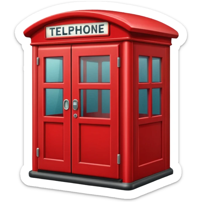 telephone cabin sticker
