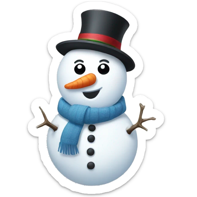 snowman sticker