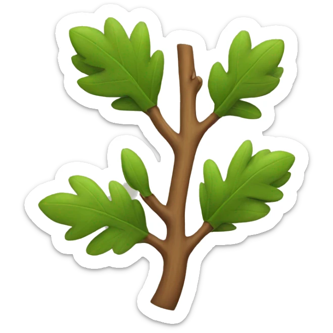 Branch with finger sticker
