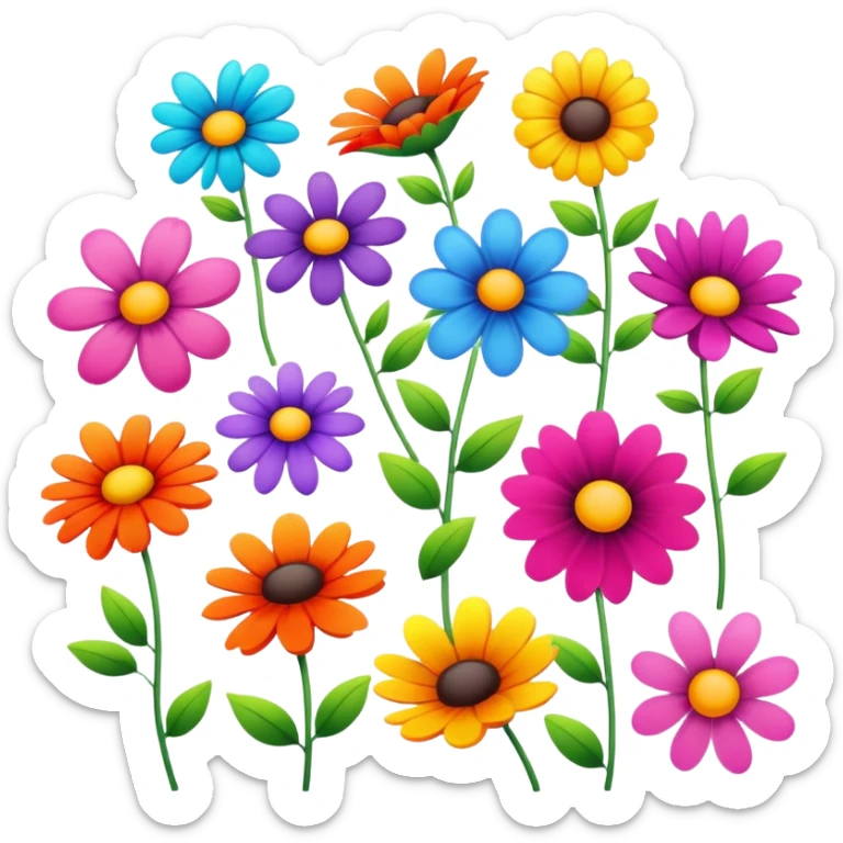 Flowers sticker