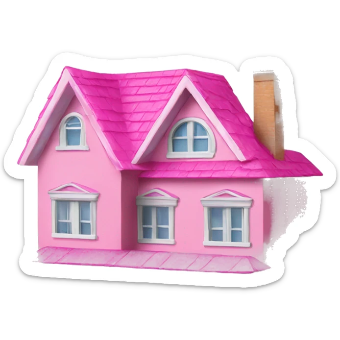 Barbie house sticker