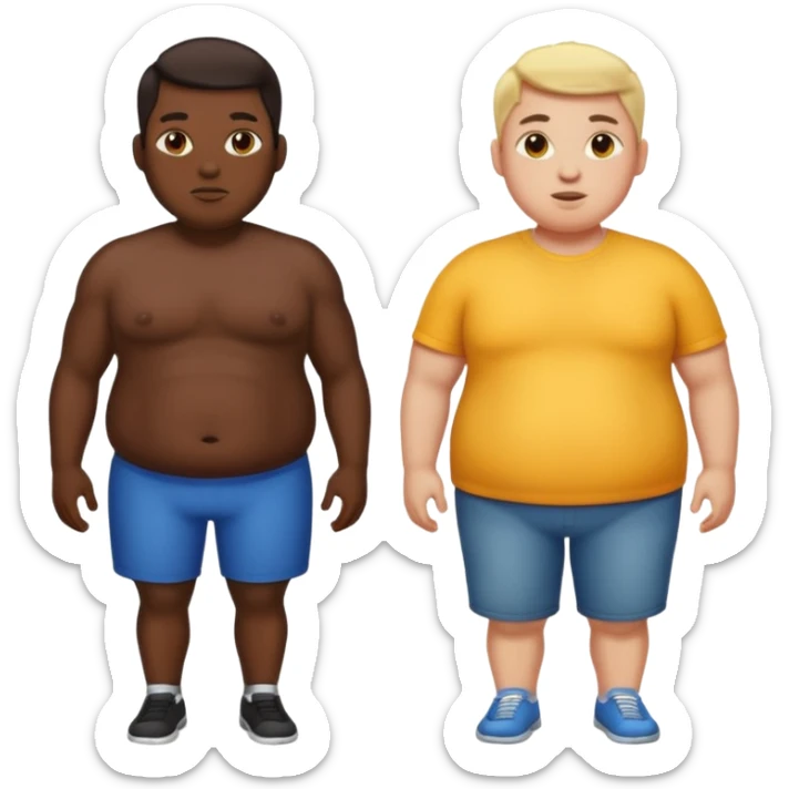 SUPER STATICY AND SUPER FUZZY IMAGE OF A SUPER BIG AND SUPER SMALL SUPER FAT AND SUPER SKINNY sticker