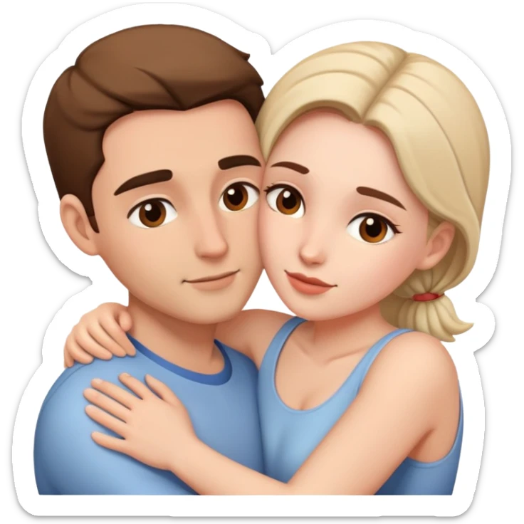 intimate moment between lovers sticker