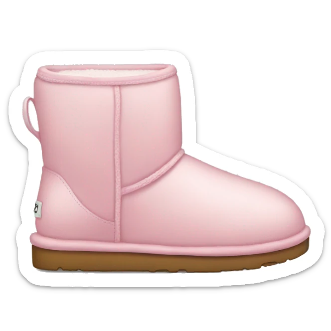 light pink uggs sticker