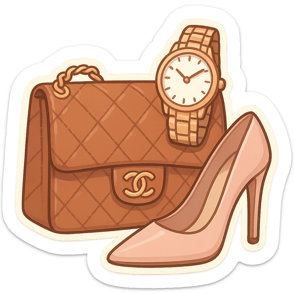 Women’s luxury Handbags, women’s watches and women’s shoes  sticker