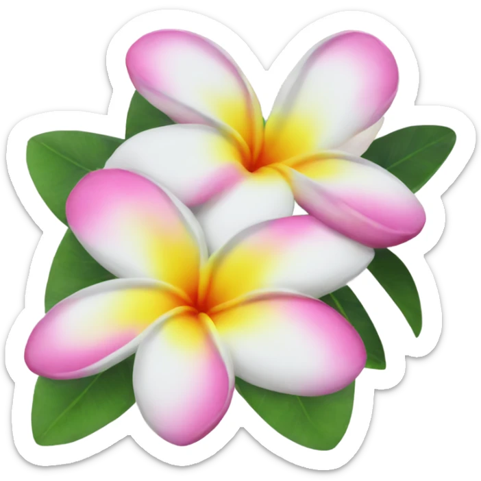 plumeria  sticker