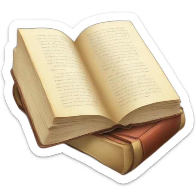 Book with face sticker