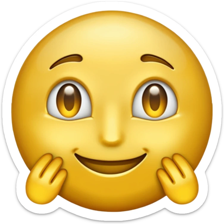 create a golden gold emoji  the most attractive any one or all of them ill choose it should be fully golden sticker