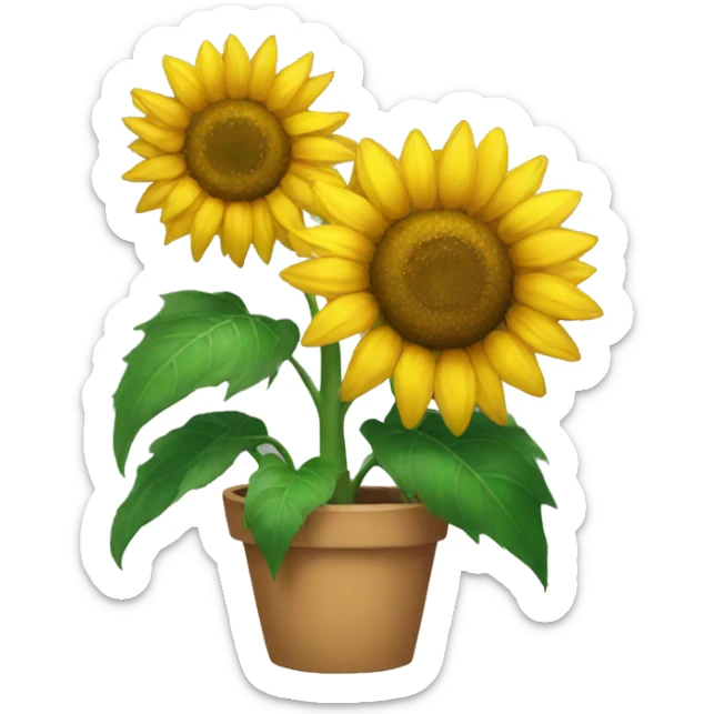 sunflower sticker