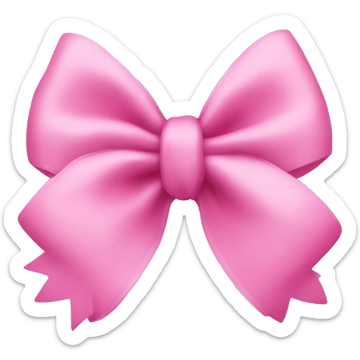 Pink bow sticker