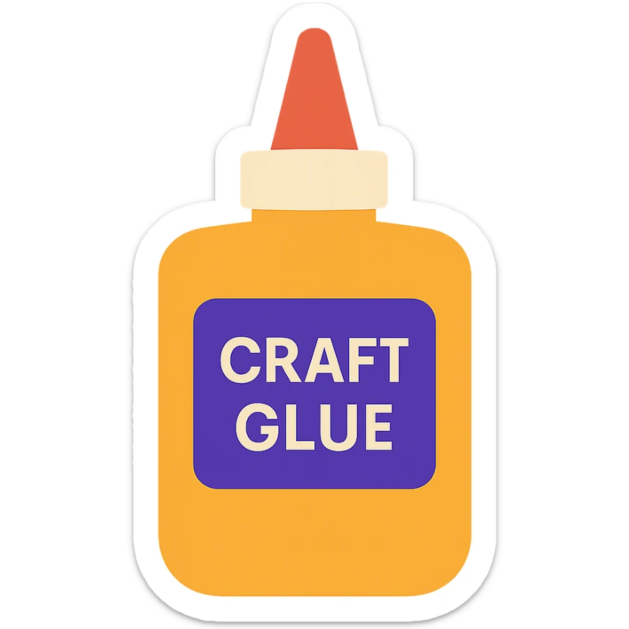 craft glue  sticker