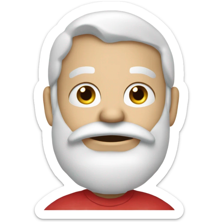 Santa Claus wearing Greenwich t-shirt that have words ‘Greenwich Health’ written in white letters  sticker