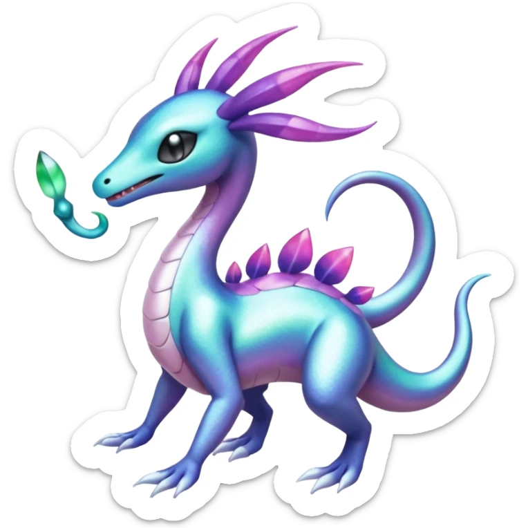 Meloetta-Goodra-Cresselia-Salandit-Palkia-Pokémon-Fakémon-fusion-creature sticker